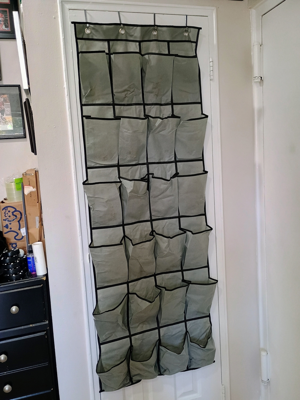Over-the-Door 24-Pocket Hanging Organizer - Gray